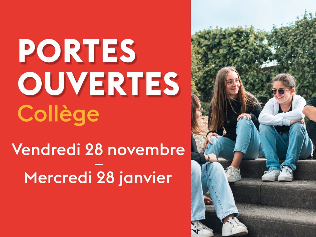 portes ouvertes collège Dom Sortais : 28 novembre 2025 et 28 janvier 2026